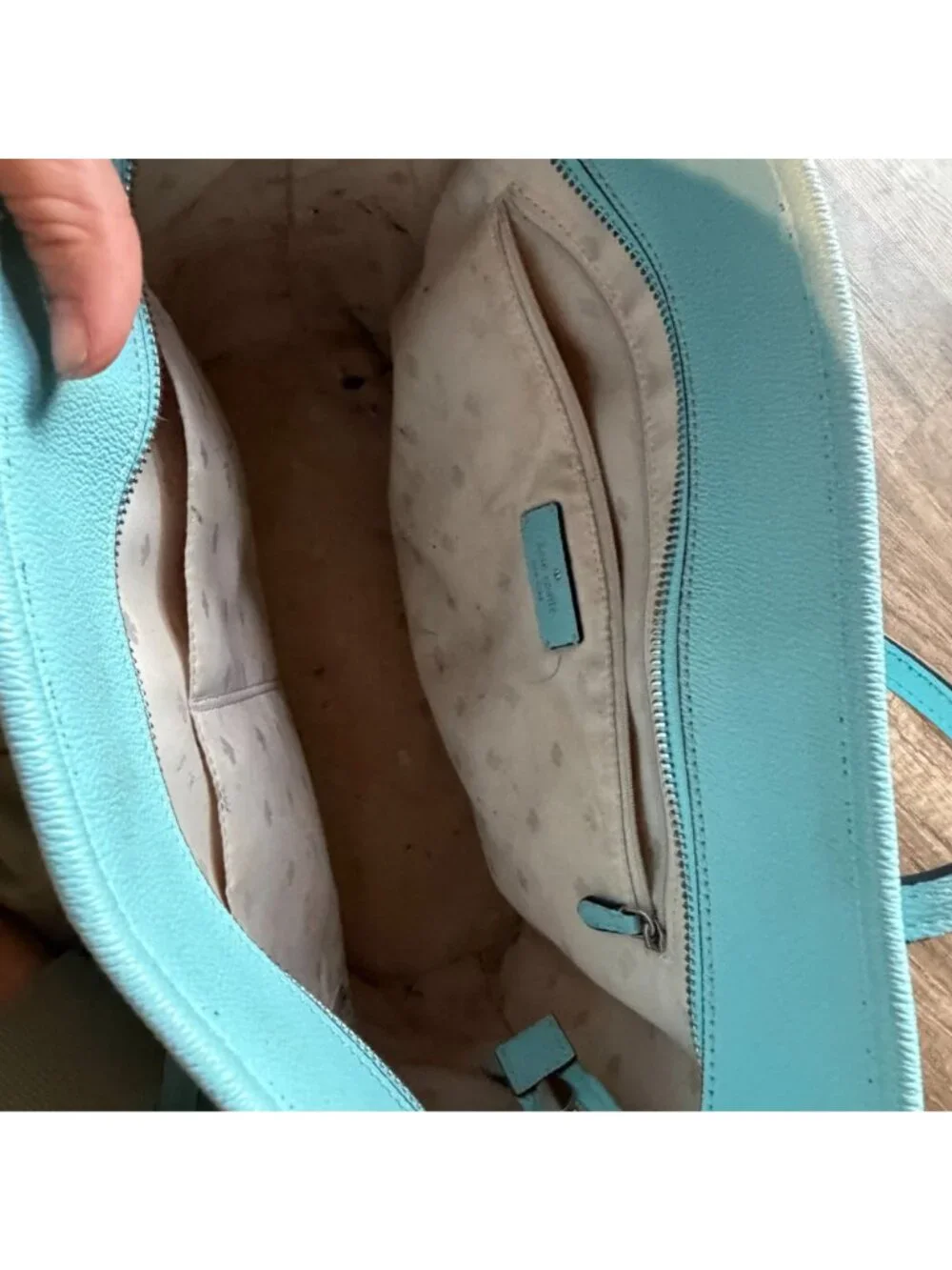 (BOGO 50% Off) Kate Spade Leather Tote Bag With Long Straps & Open Top Desi